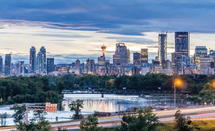 Calgary Skyline at Dusk