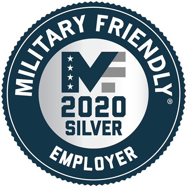 2020 Military Friendly Employer Silver Badge