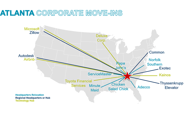 Atlanta headquarters moves