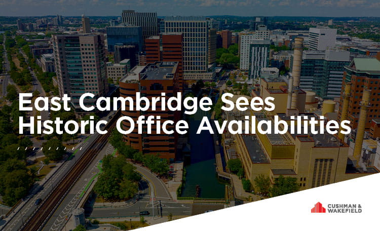 East Cambridge Sees Historic Office Availabilities 