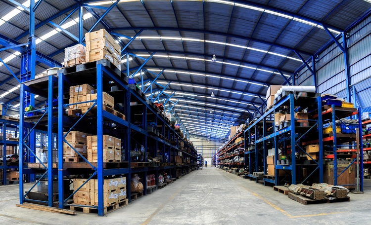 Industrial Warehouse Internal Inventory Racks