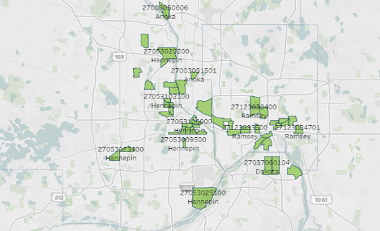 Minneapolis Opportunity Zone Map