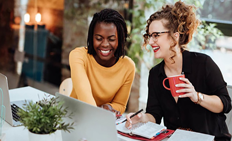 Gen Z Working in Open Office