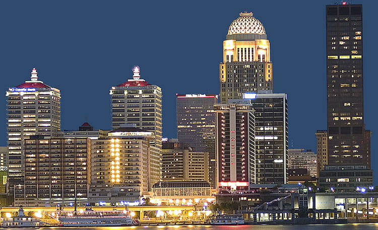 Louisville Kentucky skyline