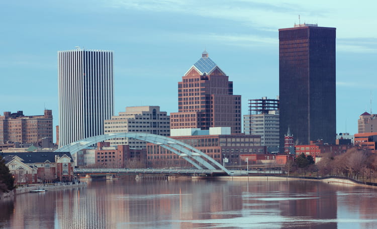 Rochester New York Skyline Aerial