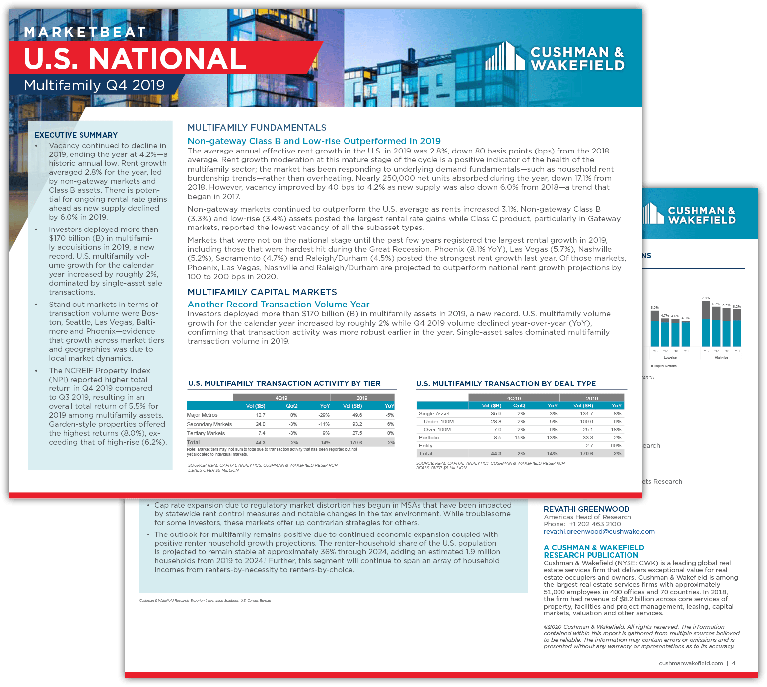 US Multifamily MarketBeat | United States | Cushman & Wakefield