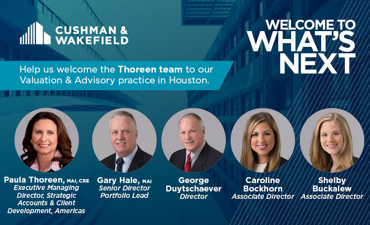 Cushman & Wakefield Hires Houston-Based Team To Focus On Valuation ...