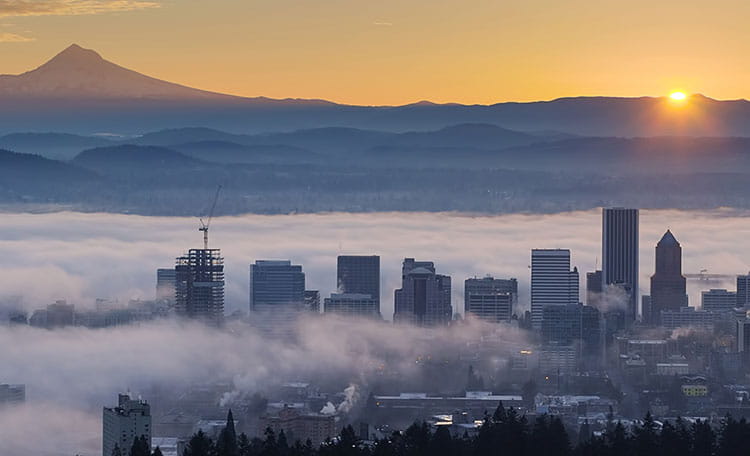 Portland Oregon skyline