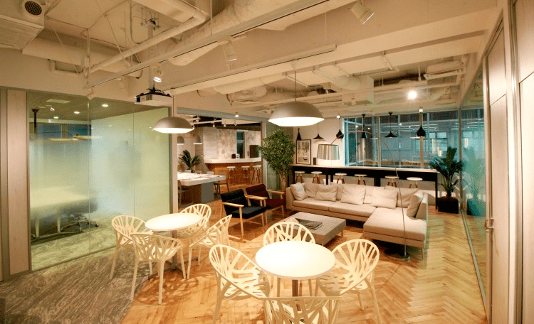 Set-up office example in Tokyo