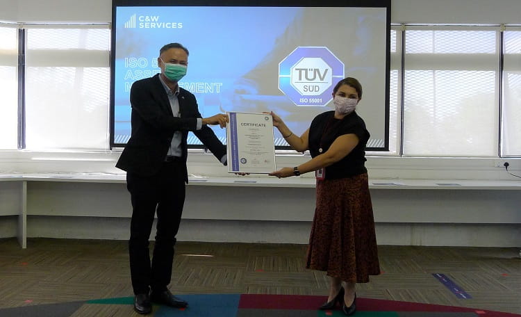 C&W Services (S) Pte Ltd awarded ISO 55001 for Asset Management