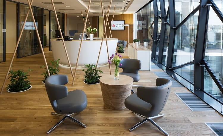 Cushman & Wakefield office, reception, Quadrio, armchair