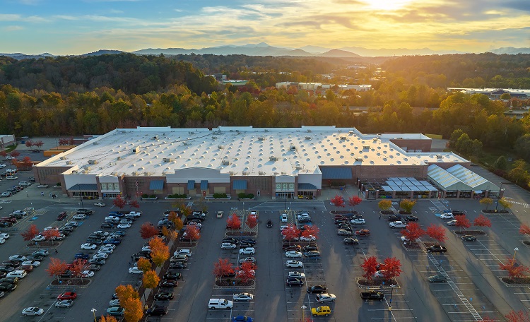 retail Park, shopping, parking, building