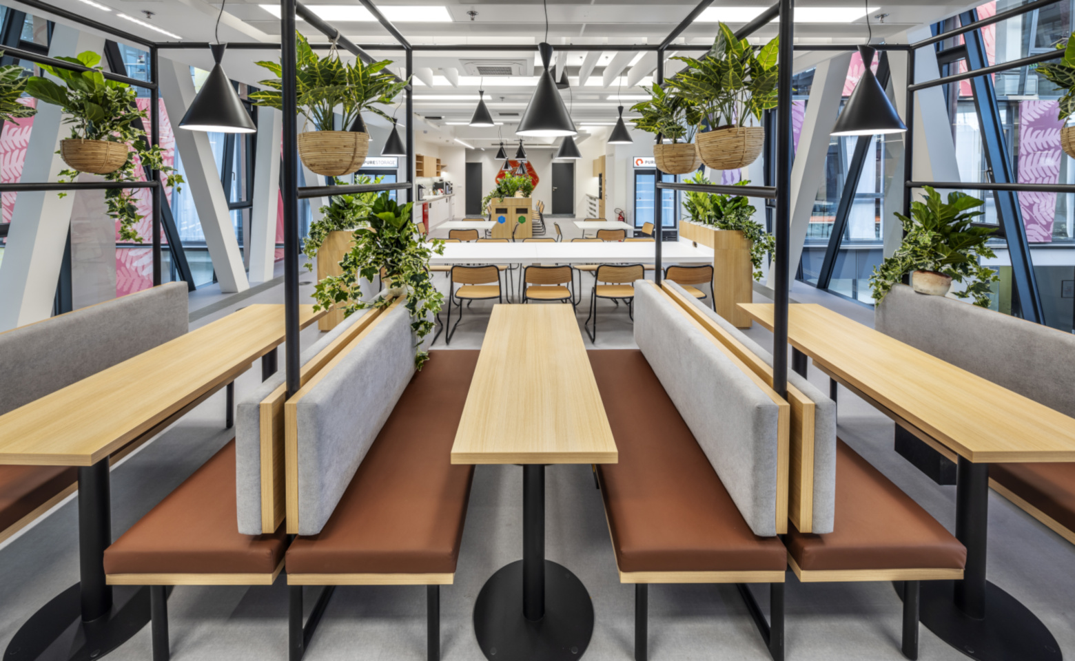 office, workplace, design, eating area