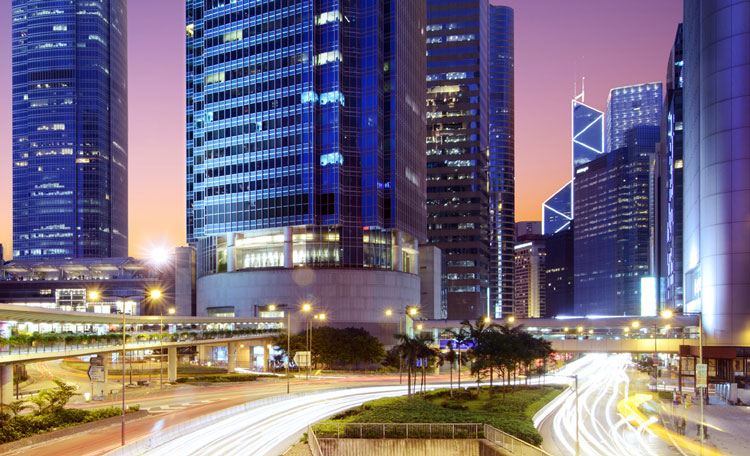 La Defense, Paris at night