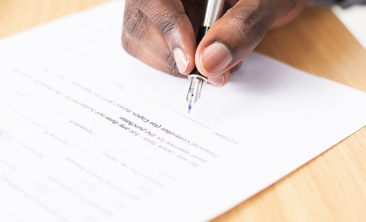 Purchase agreement illustration