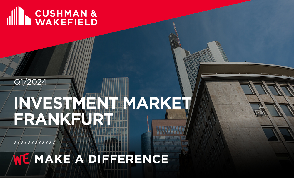 Commercial real estate investment market Frankfurt Q1 2024 DE