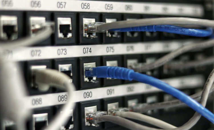 ethernet cables in sockets