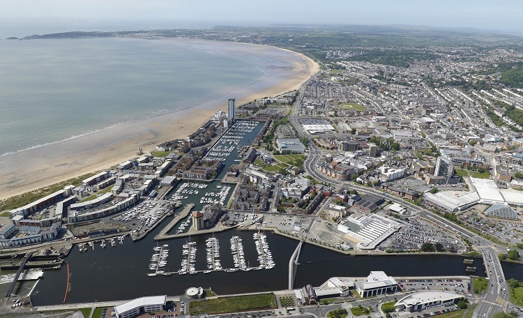 Swansea City Centre & Beach
