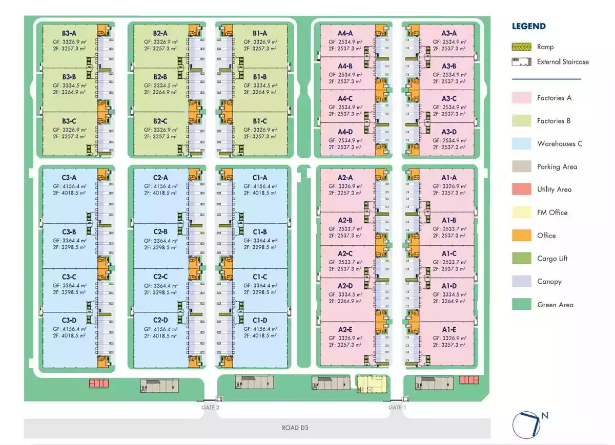 Double-storey Factory For Lease in Nhon Trach 2 - Loc Khang Industrial Park