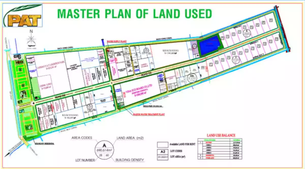 Industrial Land For Lease in Phu An Thanh Industrial Park, Long An Province, Vietnam