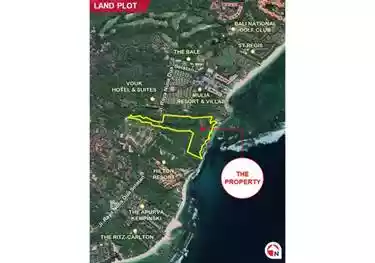 14.2 Ha Cliff & Beach Front Land at Nusa Dua Selatan